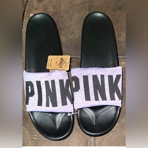 VS PINK SLIDES NWT Size S